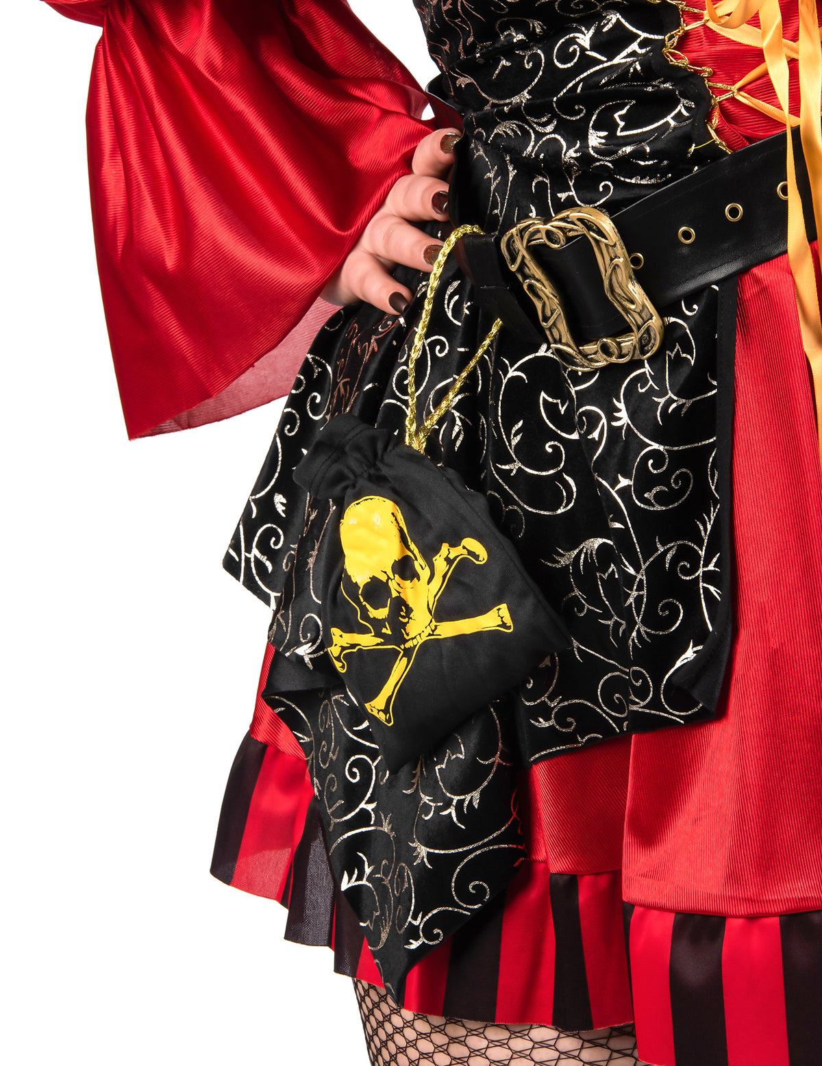Déguisement pirate rouge luxe grande taille femme