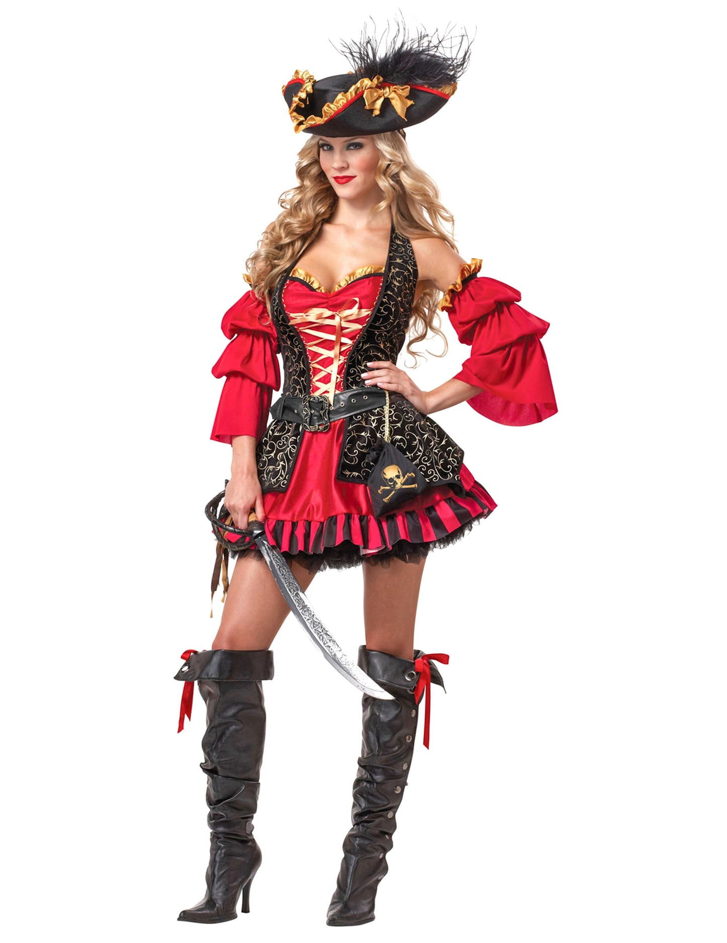 Deluxe sexy piraten outfit voor vrouwen