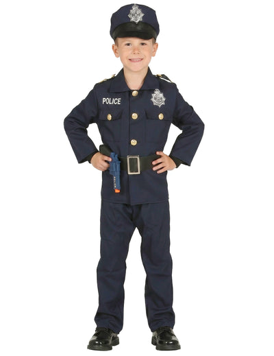 Marine blauw politiepak voor kinderen