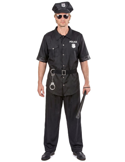 Déguisement policier noir homme