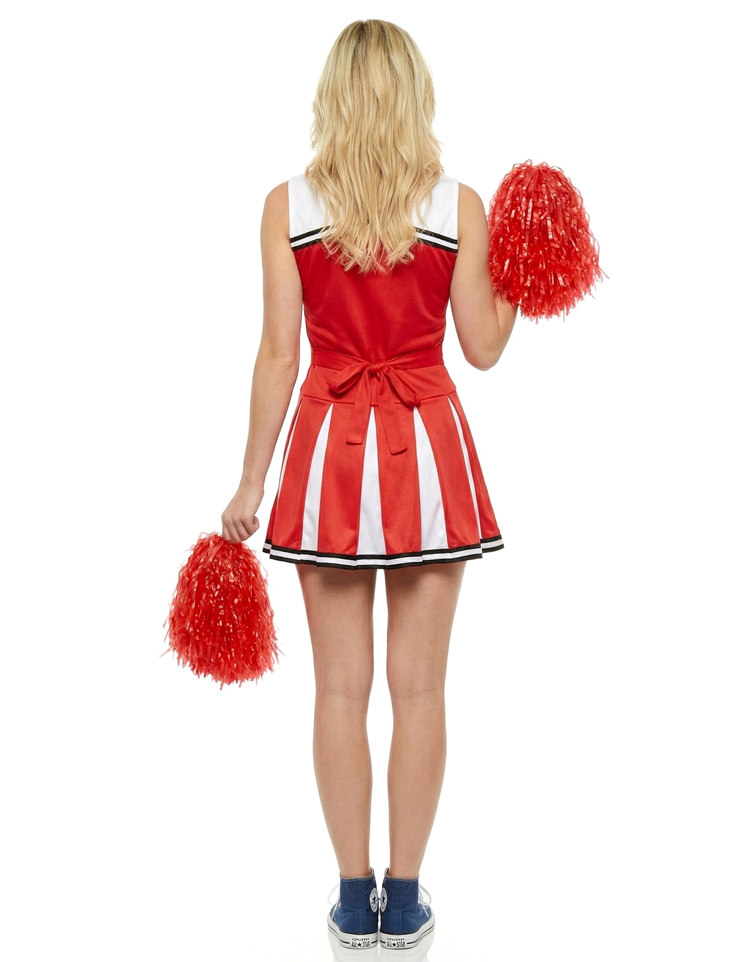 Rood USA cheerleader kostuum voor vrouwen