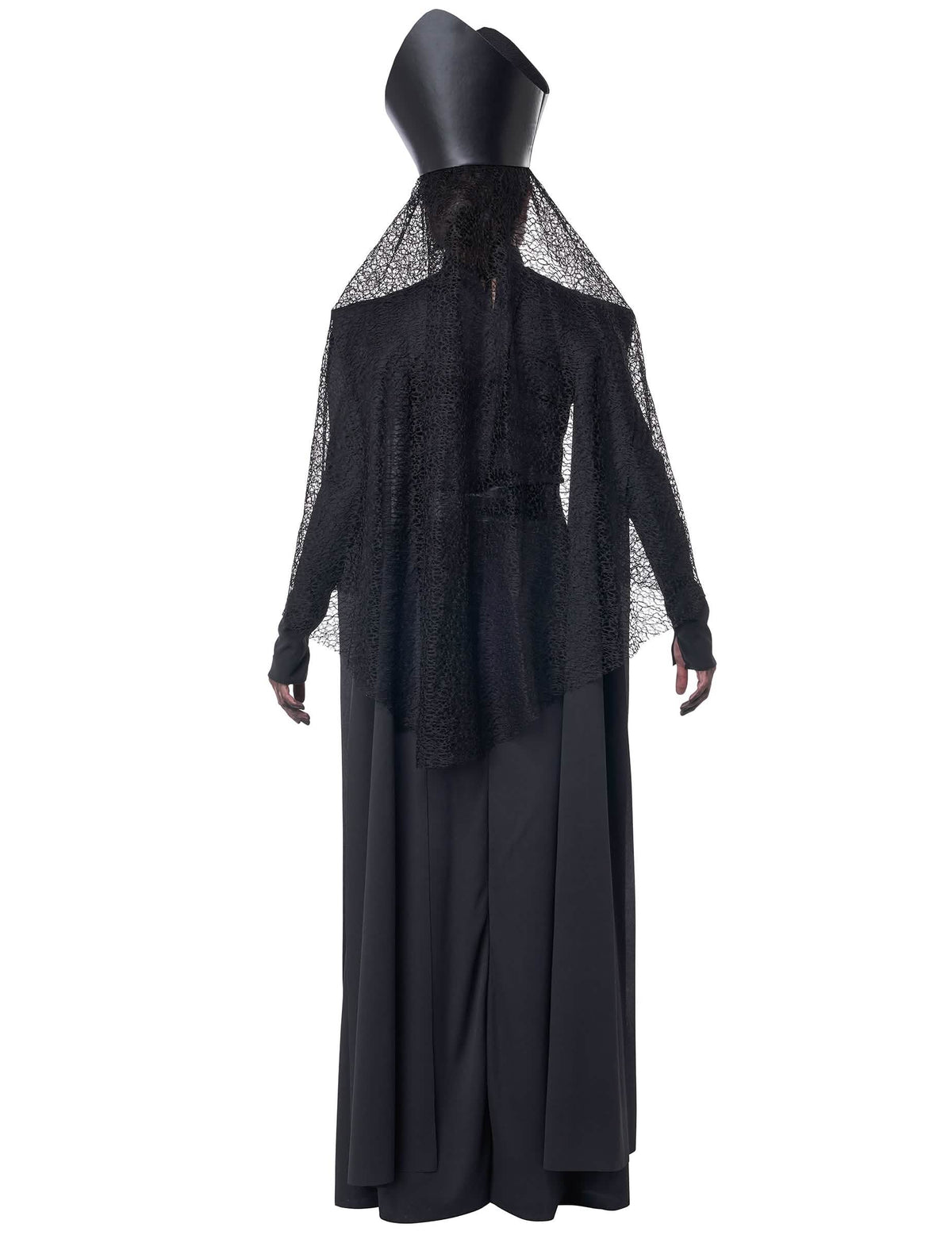 Vue de dos du déguisement prêtresse occulte luxe pour femme