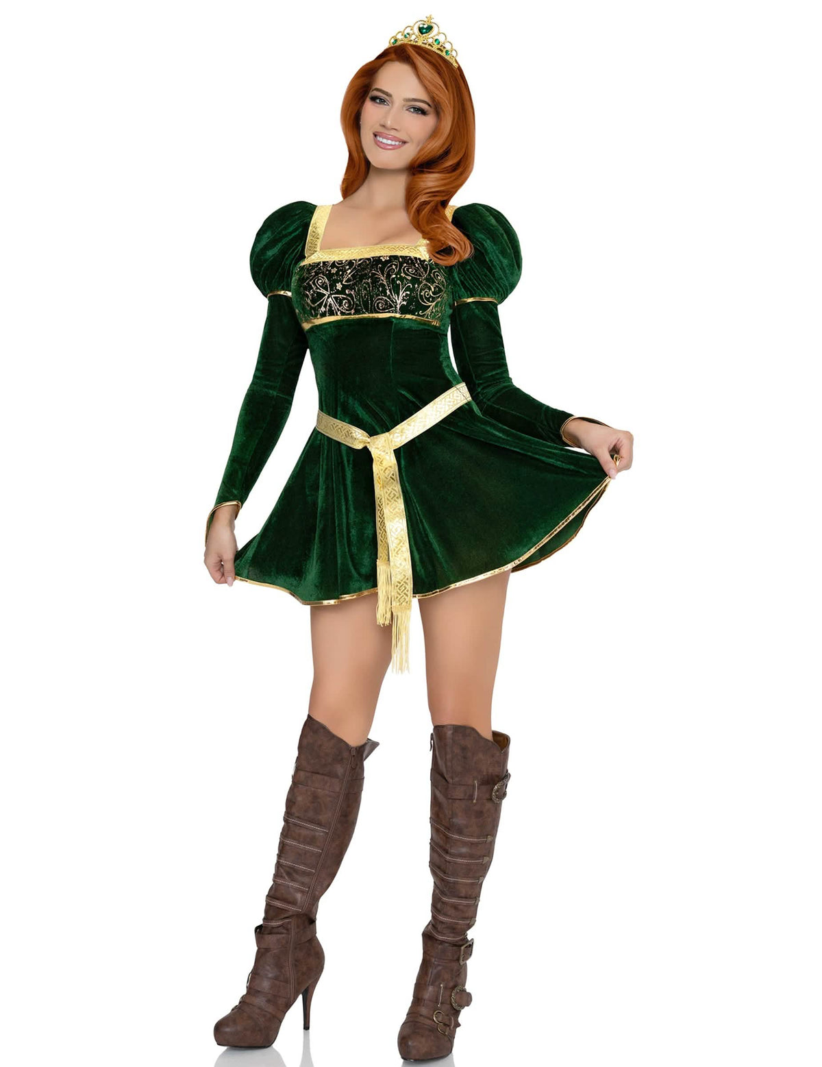 Déguisement princesse verte sexy femme