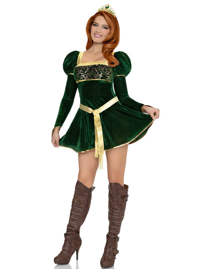 Déguisement princesse verte sexy femme