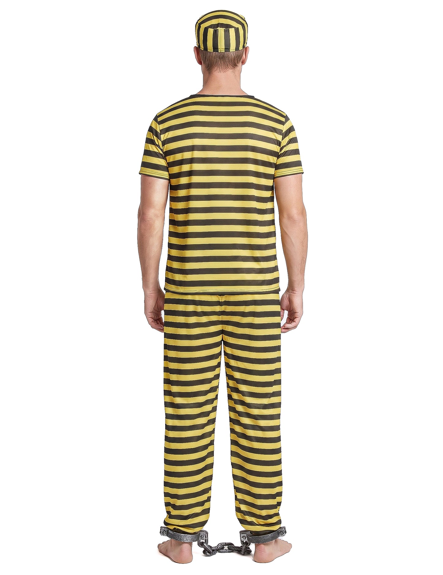 Déguisement prisonnierhomme jaune