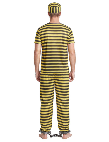 Déguisement prisonnierhomme jaune