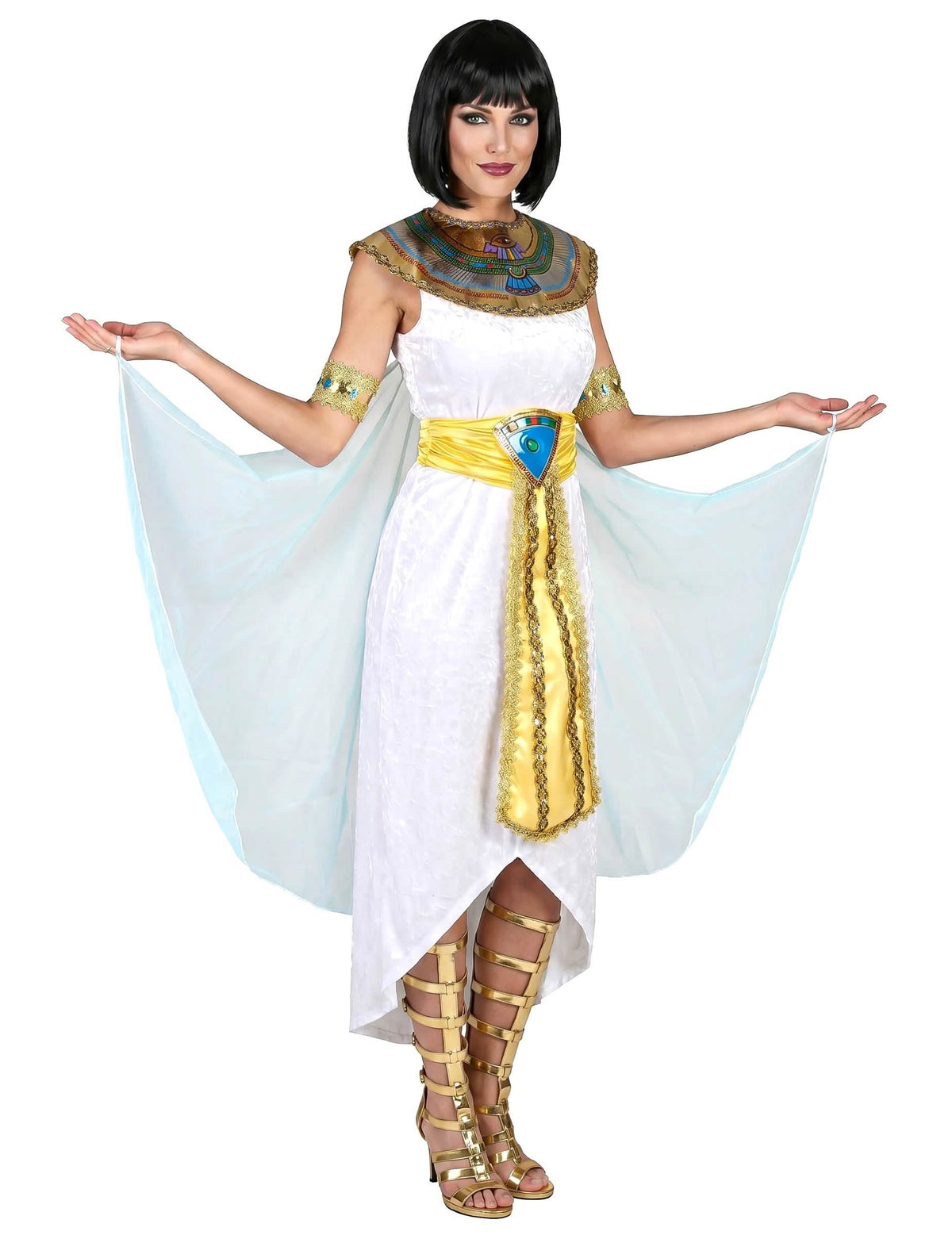 Egyptische koningin outfit met sluier voor vrouwen