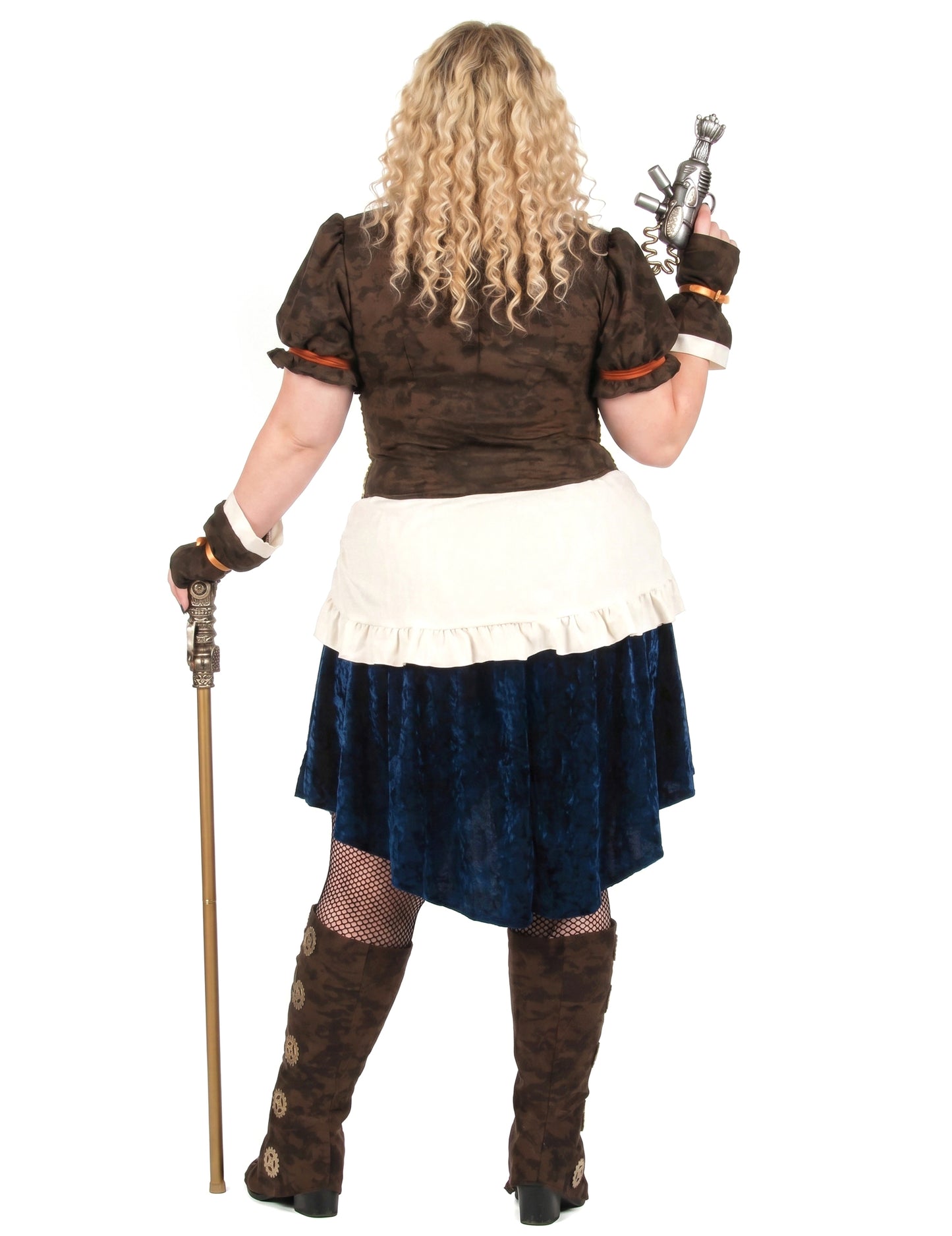 Plus size steampunk kostuum voor dames