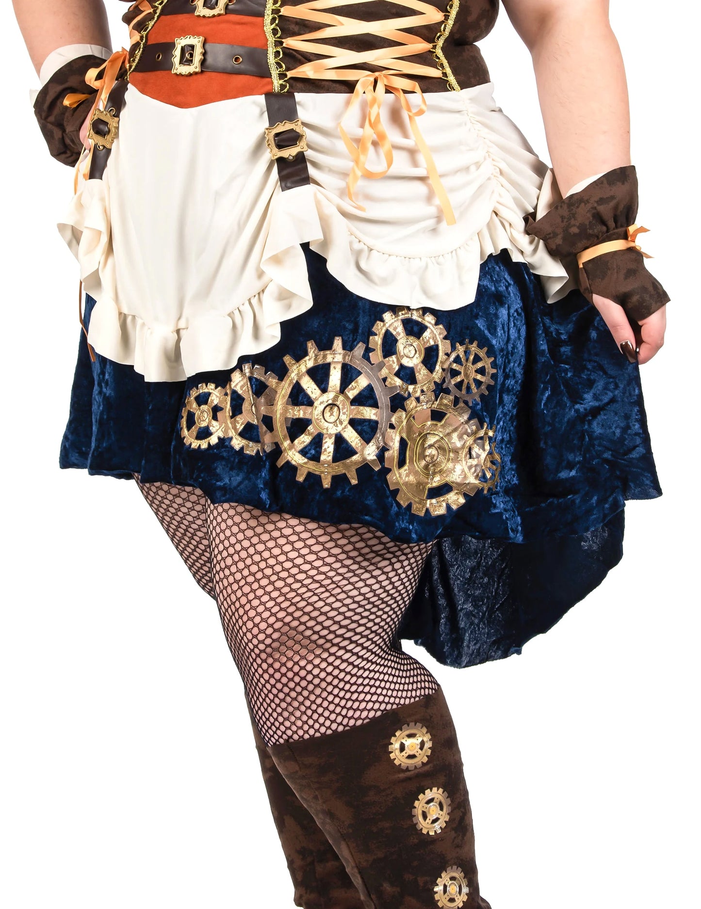 Plus size steampunk kostuum voor dames