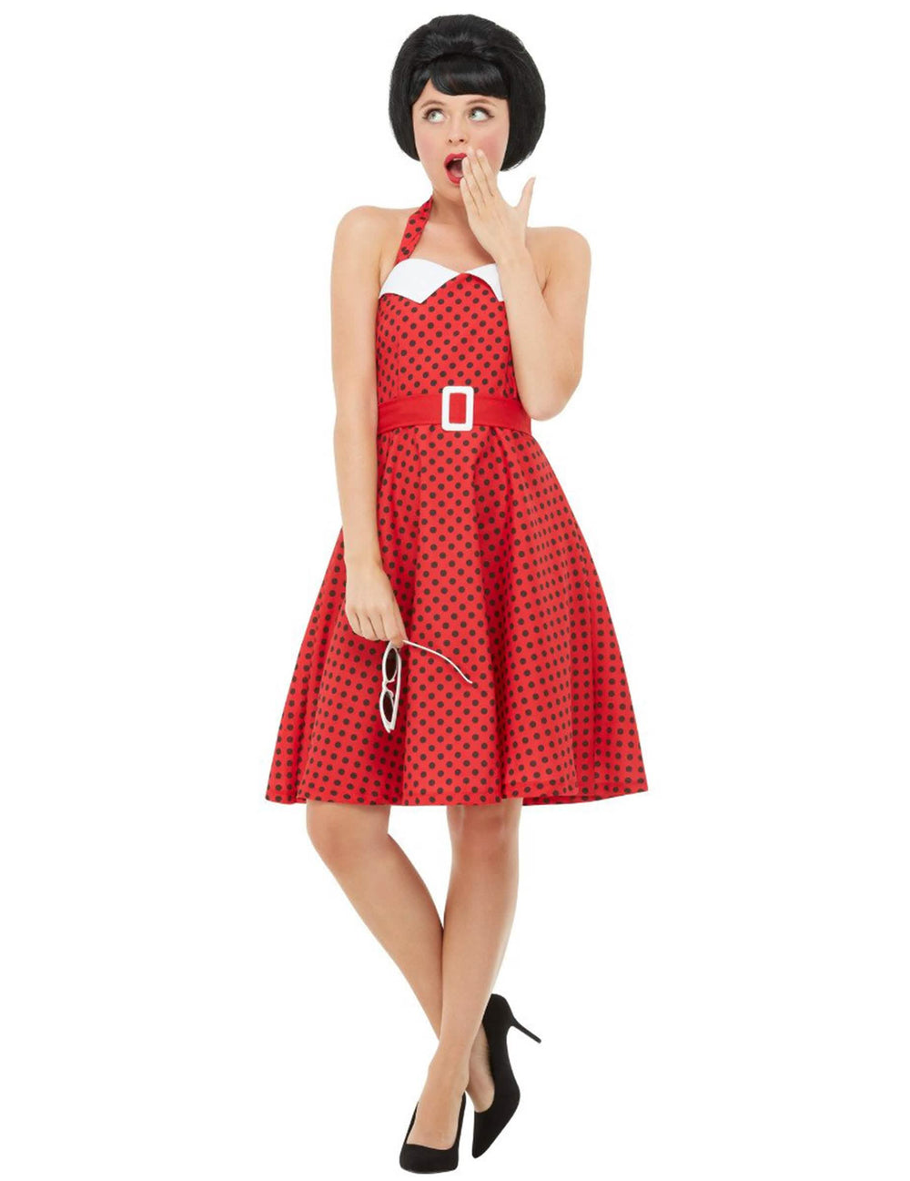 Vue de face du déguisement rockabilly 50's