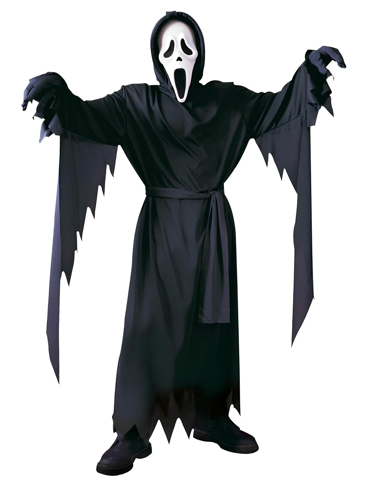 Déguisement Scream™ classique pour adolescent noir avec masque blanc