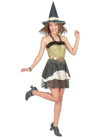 Halloween kostuum van heks voor dames