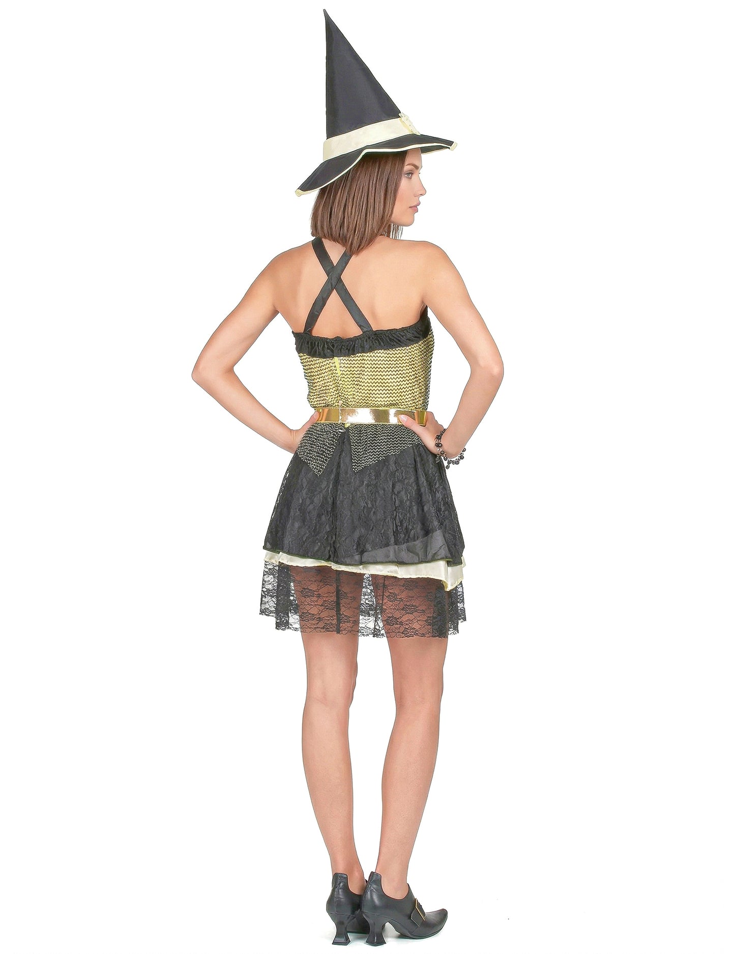 Halloween kostuum van heks voor dames