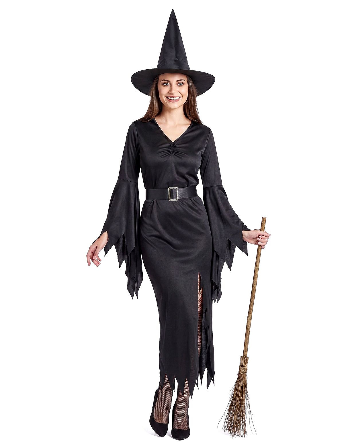 Déguisement sorcière noire sexy femme
