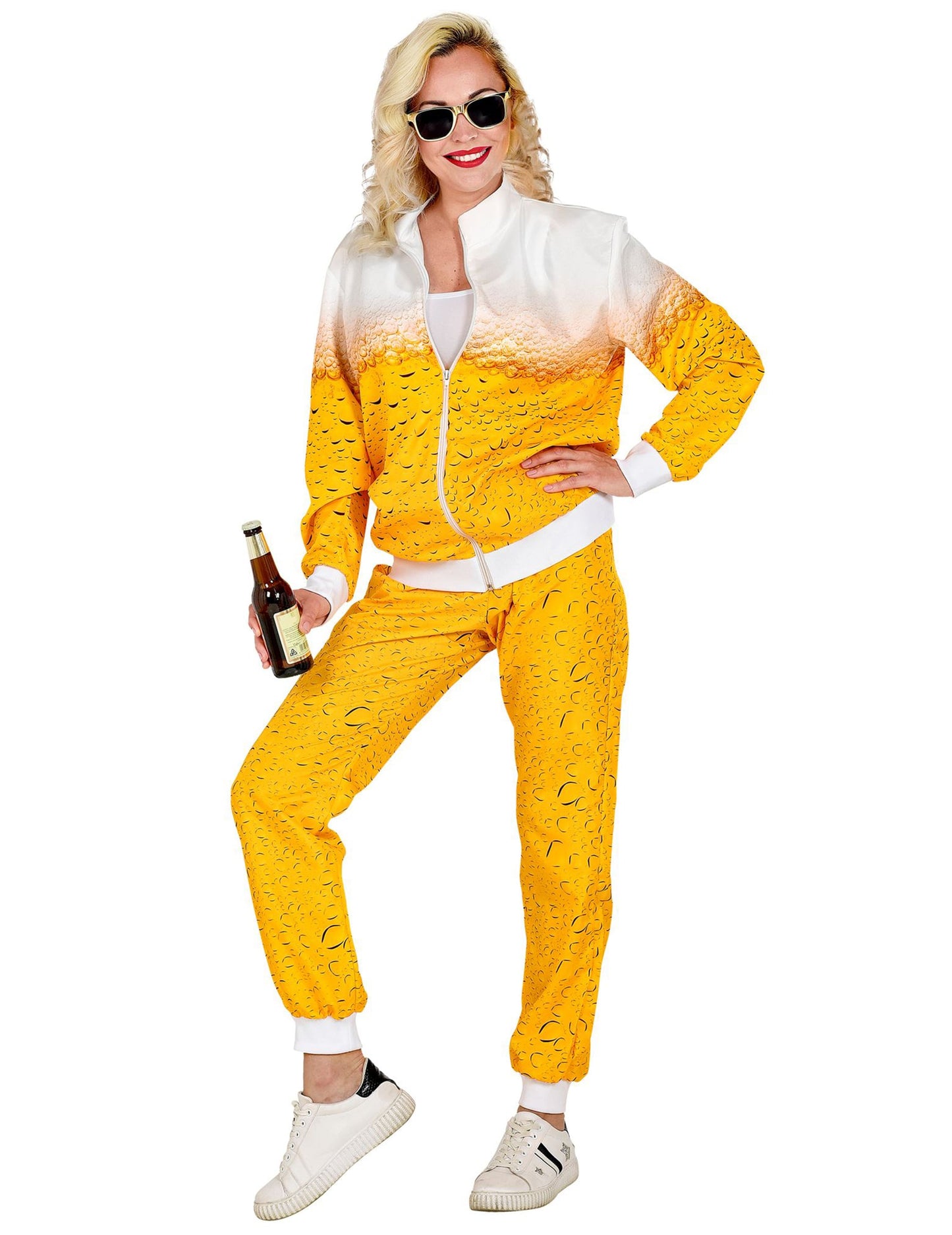 Volwassenen bier trainingspak vermomming