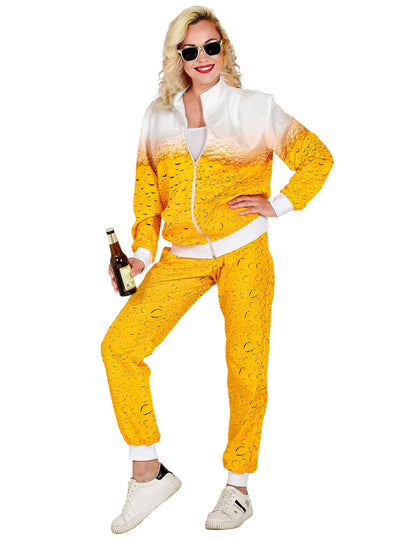 Volwassenen bier trainingspak vermomming
