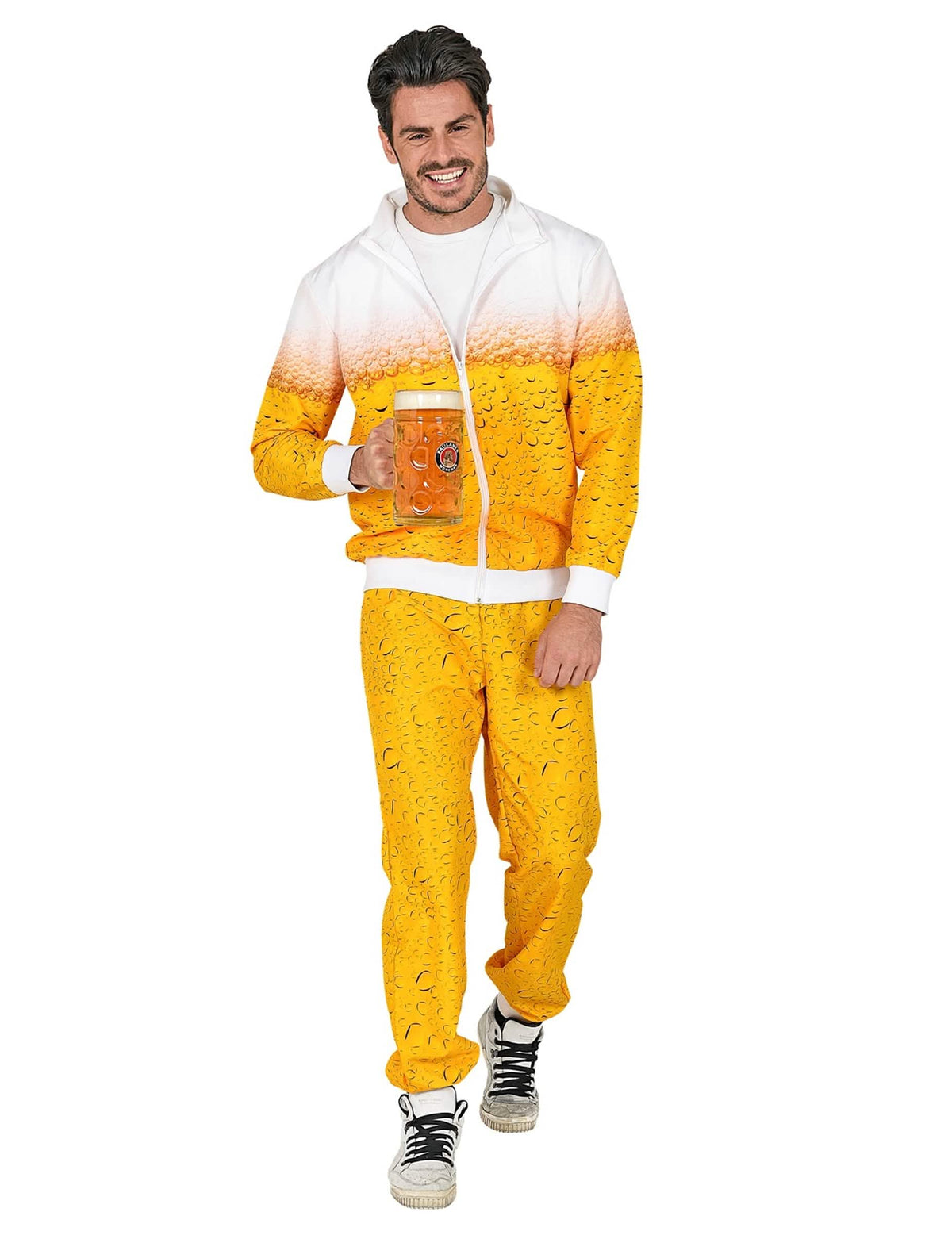 Volwassenen bier trainingspak vermomming