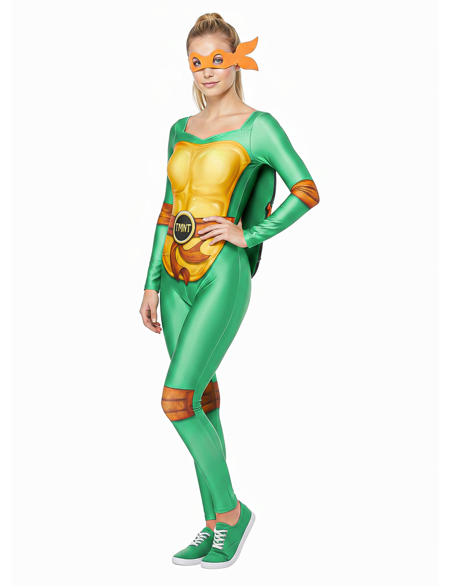 Ninja Turtle™ Vermomming met 4 damesmaskers
