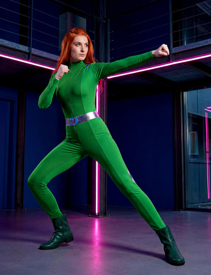 Déguisement Totally Spies™ vert Sam femme