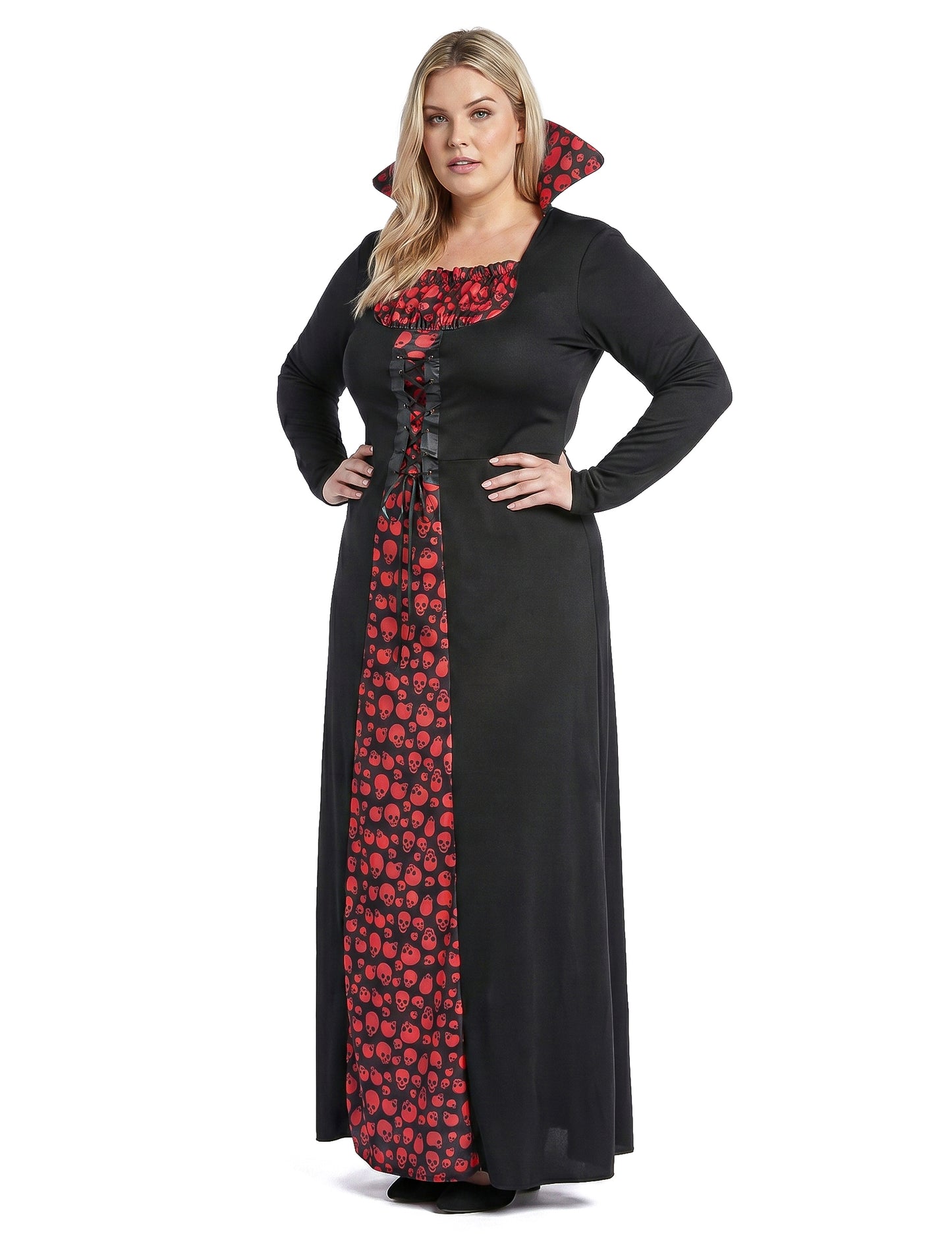 Elegant plus size vampierkostuum voor dames