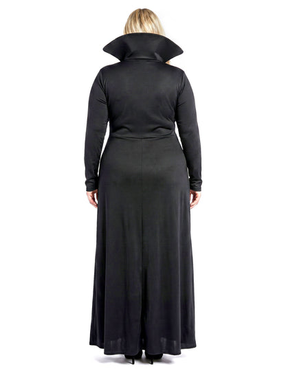 Elegant plus size vampierkostuum voor dames