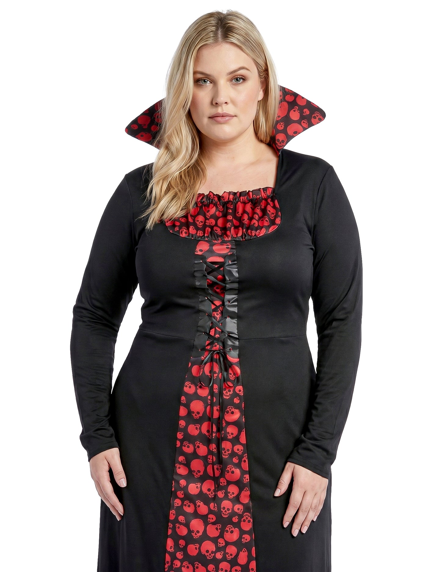 Elegant plus size vampierkostuum voor dames