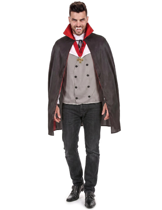 Déguisement vampire homme gris Halloween