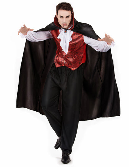 Déguisement vampire rouge homme Halloween
