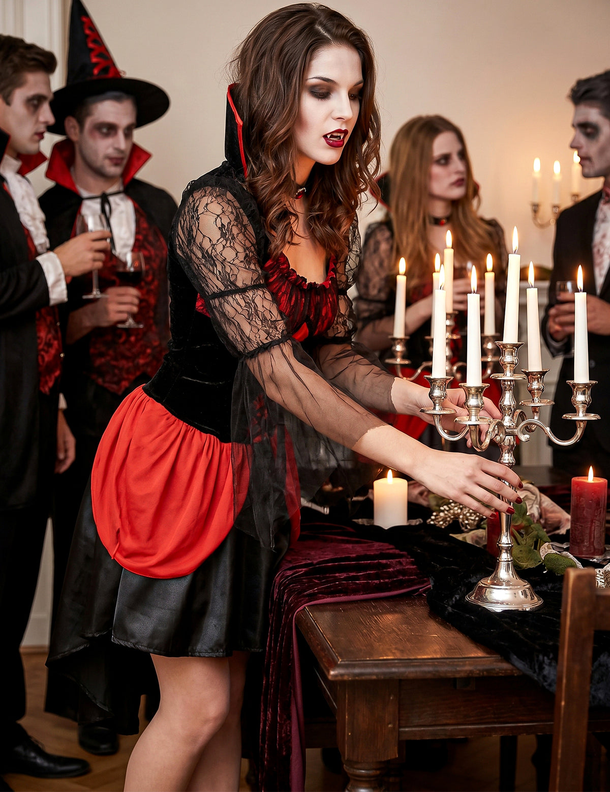 Déguisement Vampire Sexy rouge Femme