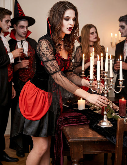 Déguisement Vampire Sexy rouge Femme