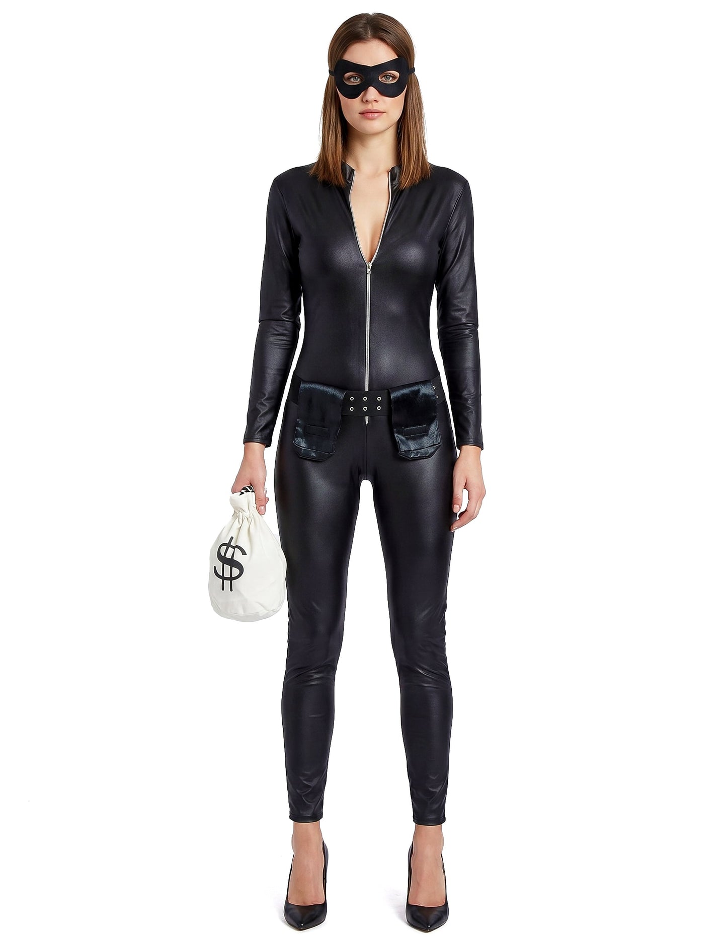 Sexy gemaskerde dief kostuum voor vrouwen