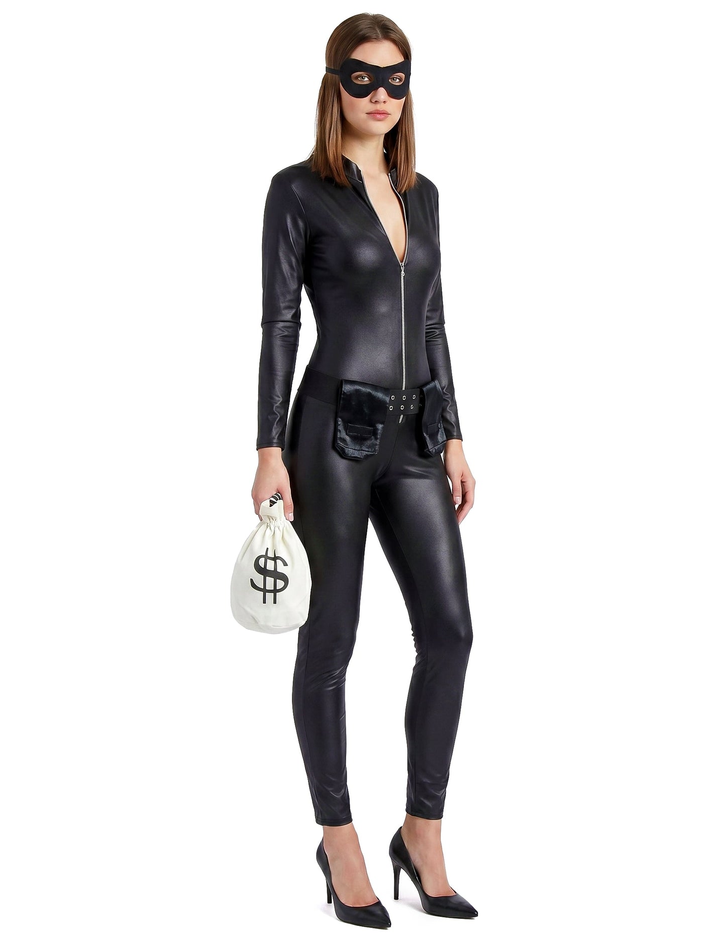 Sexy gemaskerde dief kostuum voor vrouwen
