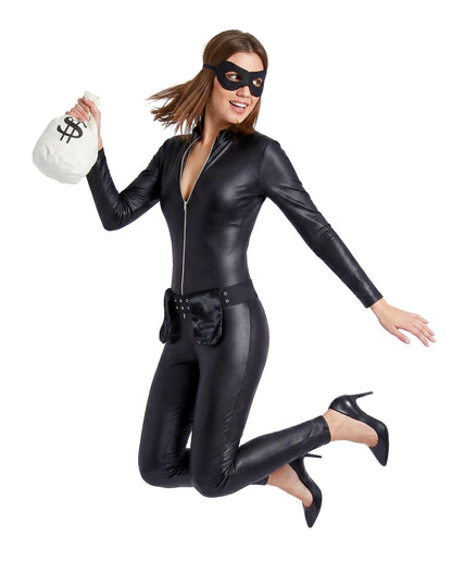 Sexy gemaskerde dief kostuum voor vrouwen