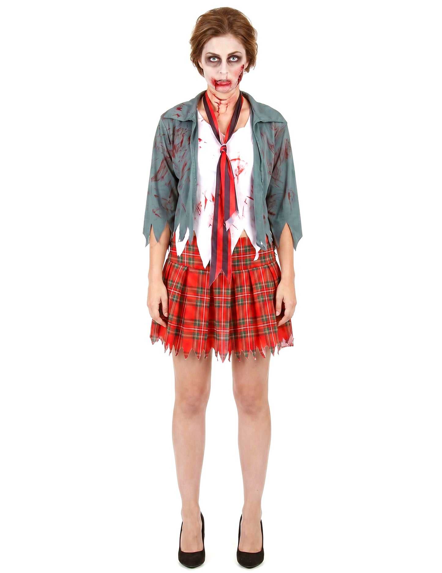 Bebloed Zombie schoolmeisje kostuum voor vrouwen