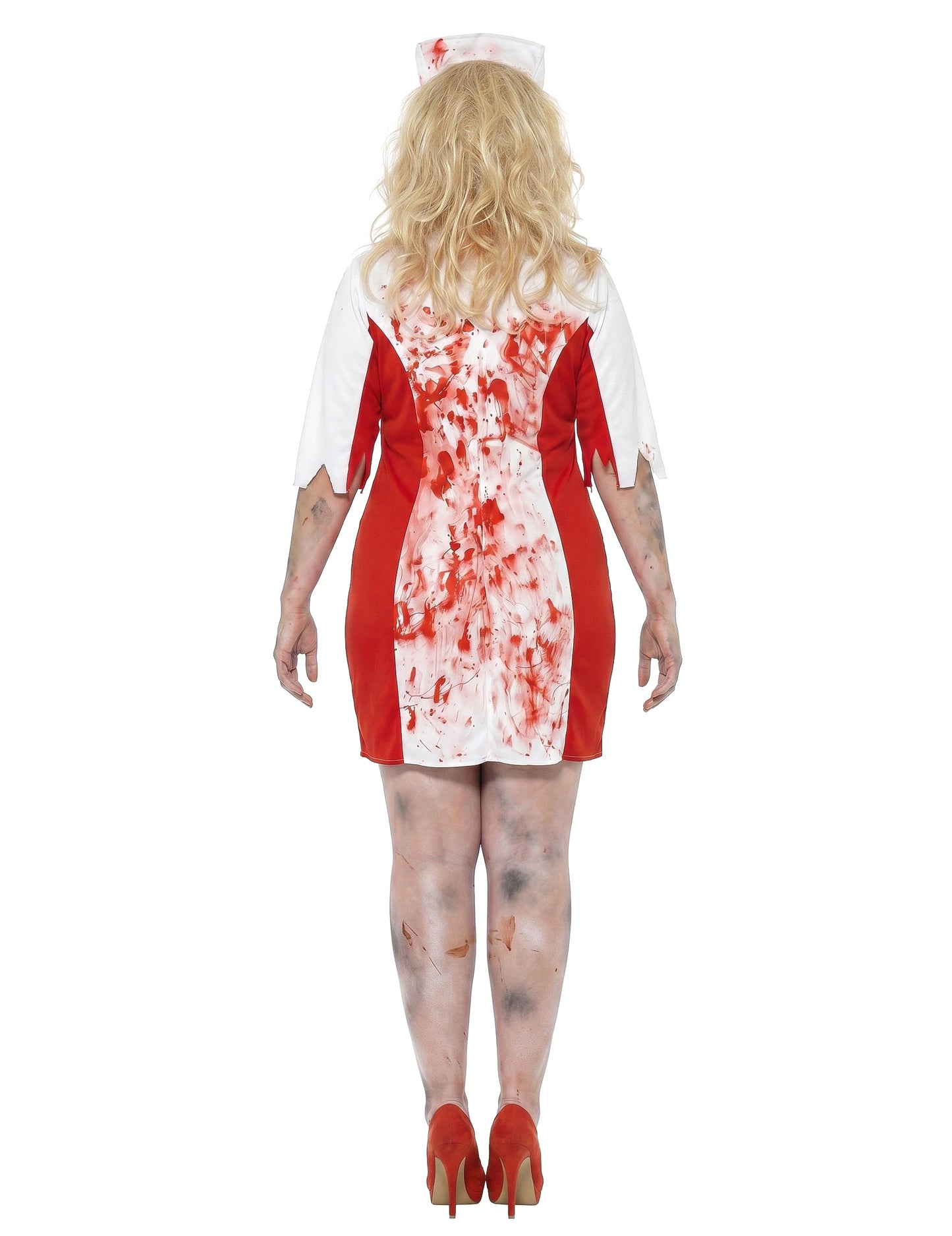 Bebloede verpleegster outfit voor dames Halloween