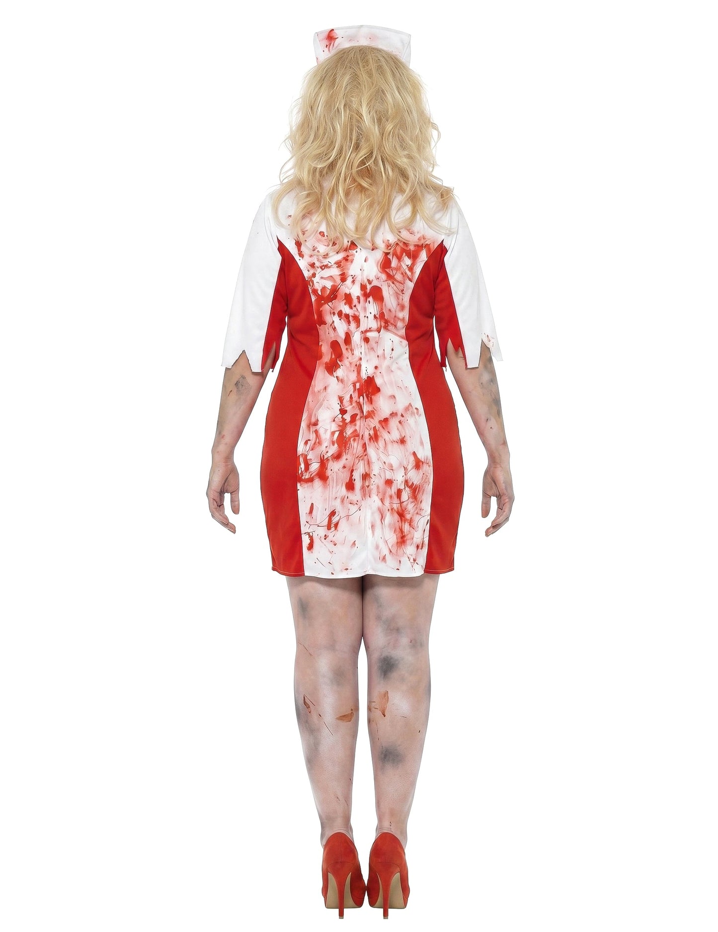 Bebloede verpleegster outfit voor dames Halloween