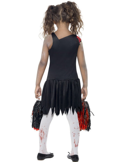 Vue de dos du déguisement de zombie pompom girl