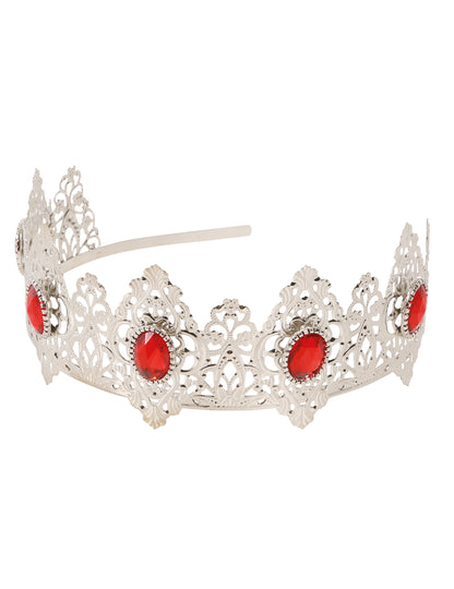 Vue de profil du diadème princesse pour adulte