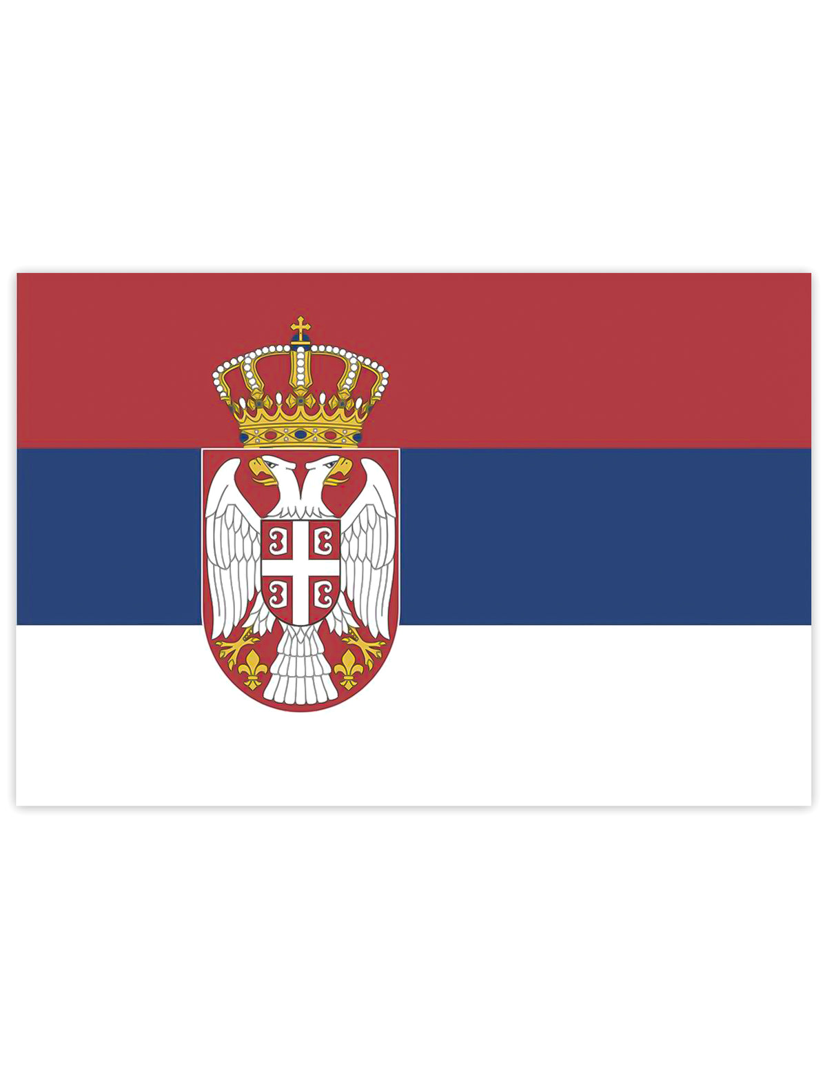 Vlag Servië 150 x 90 cm