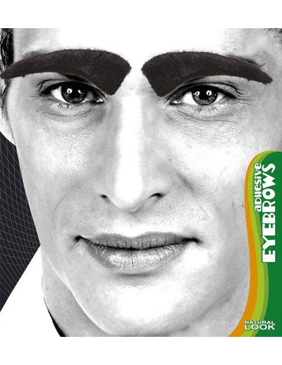 Faux sourcils pour homme noir adhésifs