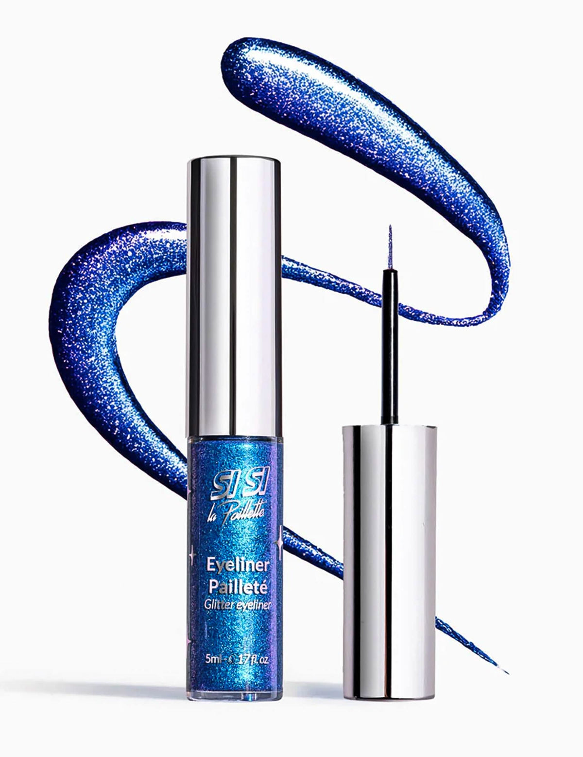 Eyeliner pailleté bleu électrique Si si la paillette™