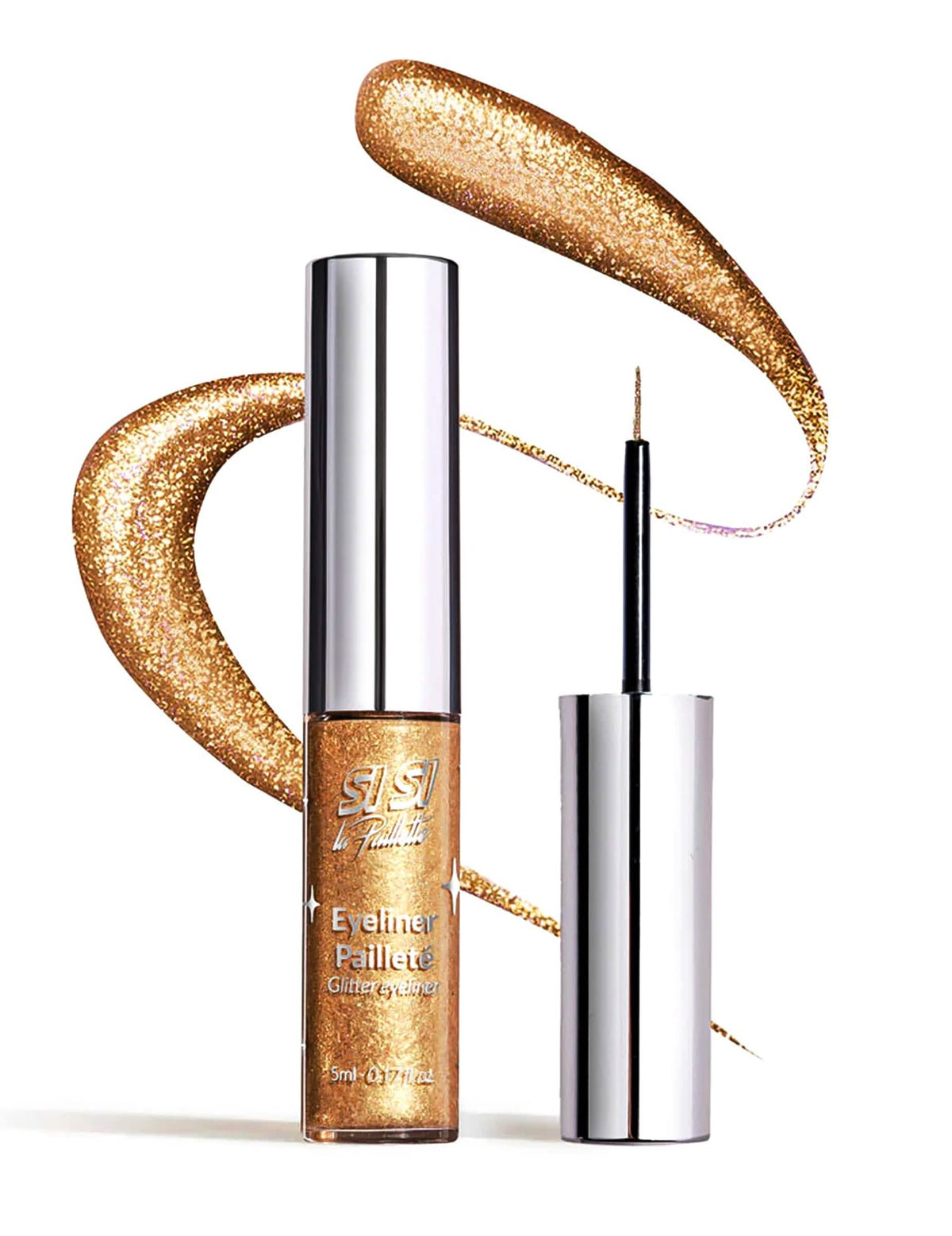 Eyeliner pailleté or métallique Si si la paillette™