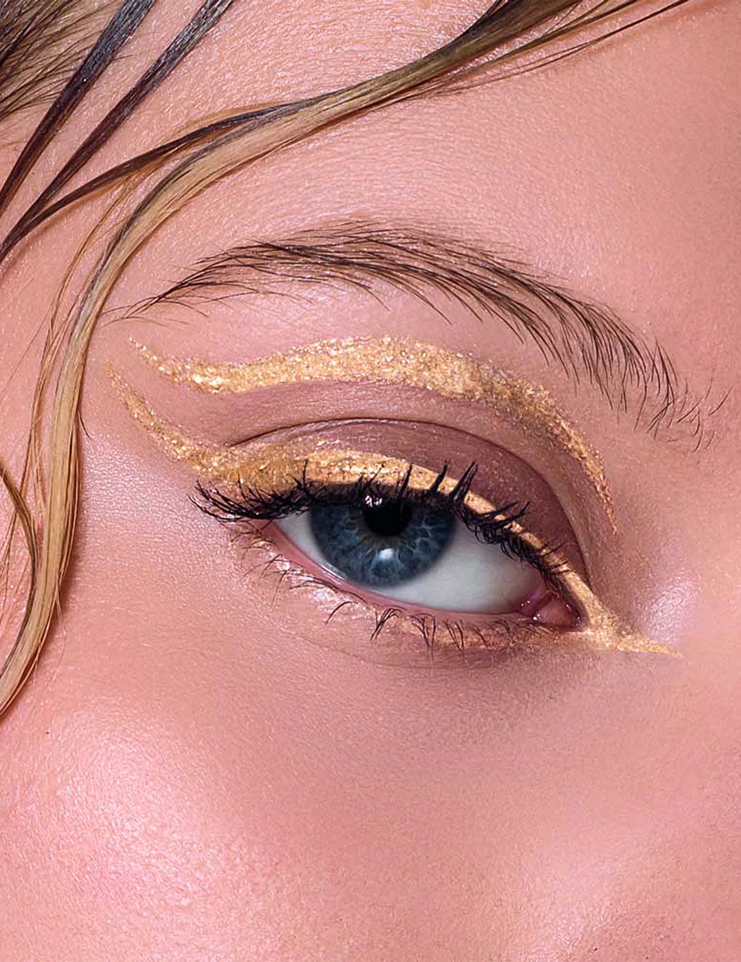 Glitter eyeliner metallic goud Si si la paillette™