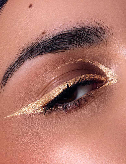 Glitter eyeliner metallic goud Si si la paillette™