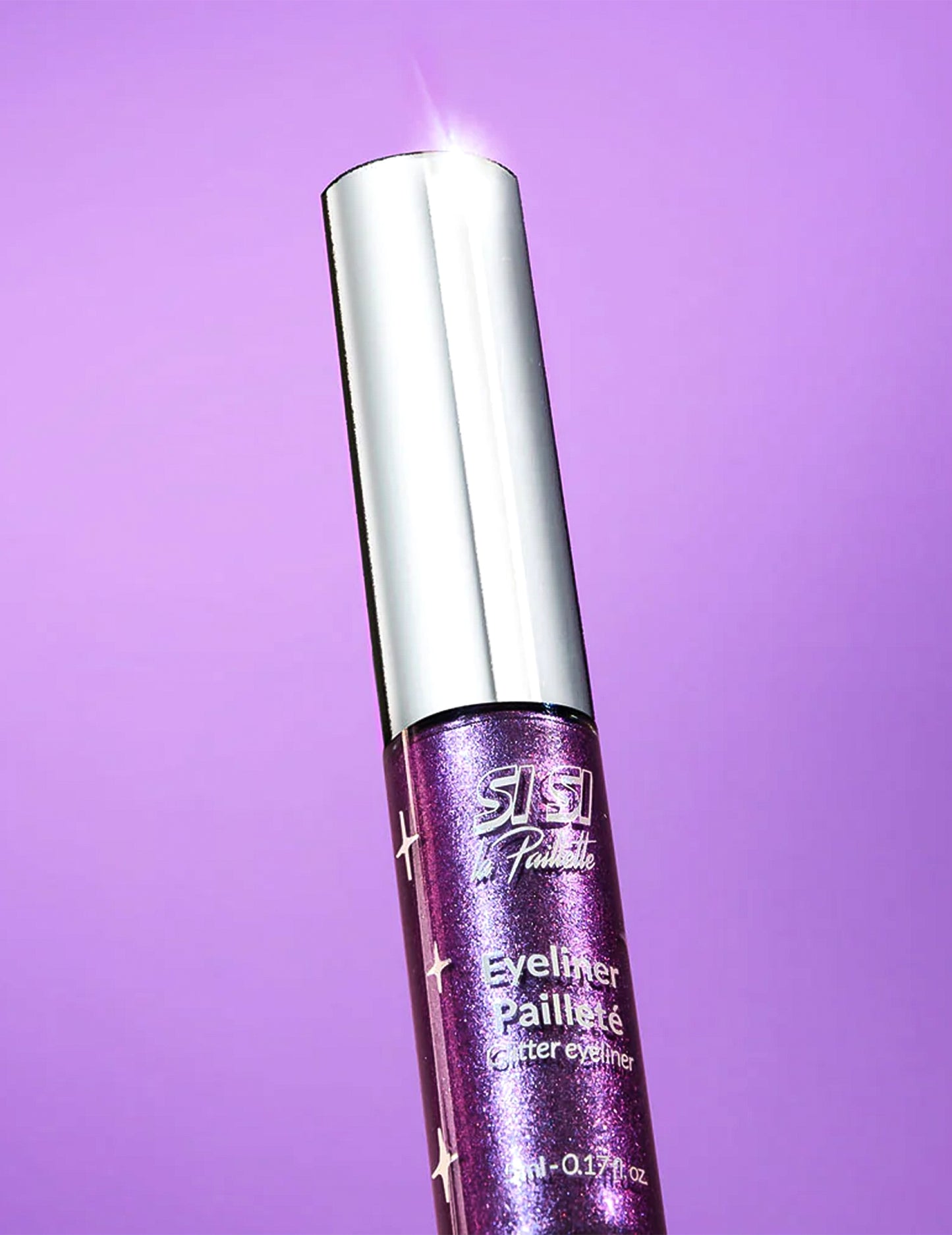 Glitter eyeliner paars Si si la paillette™
