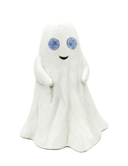 Fantôme décoratif Summerween en magnésie avec yeux LED animés 34,5 x 24 x 42 cm