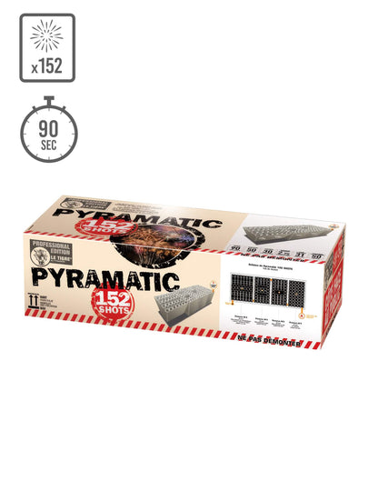Profesionálna edícia ohňostroja Pyramatic® 152 výstrelov 90 sek