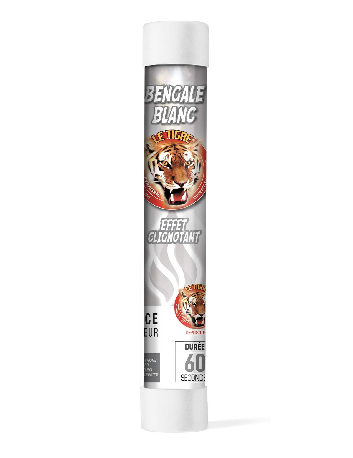 Feu de Bengale clignotant blanc 1 minute