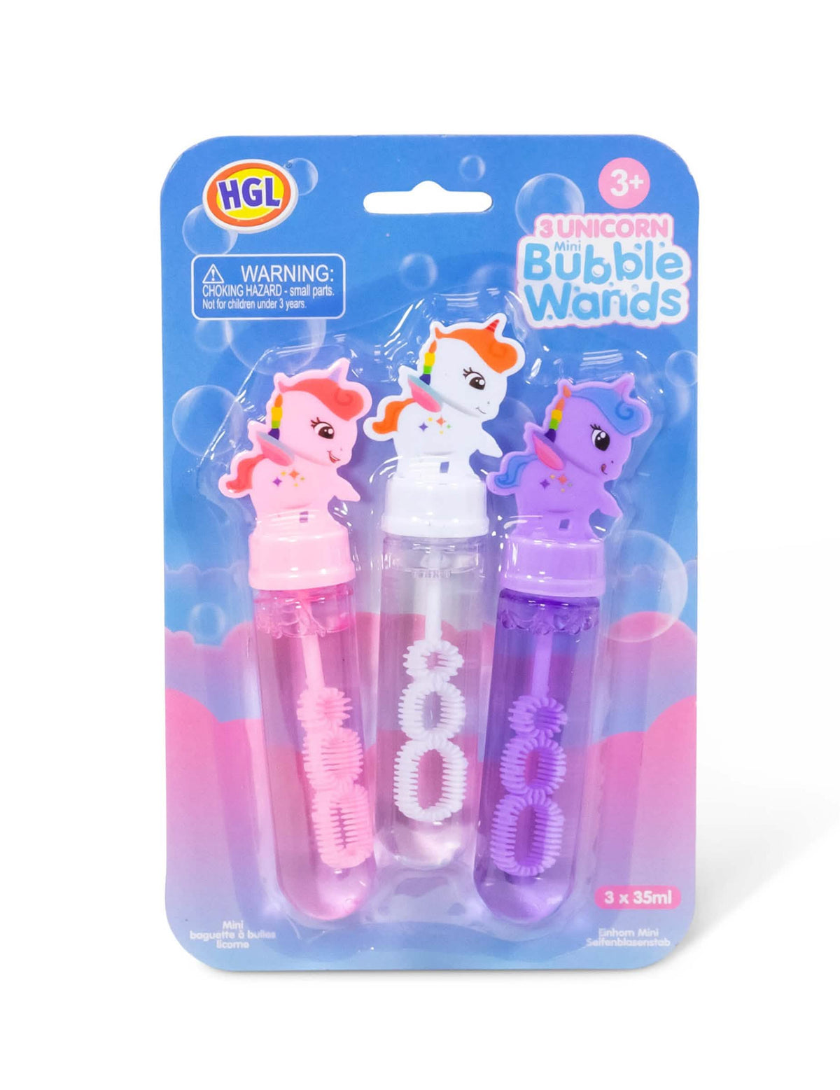 3 Flacons à bulles Licorne