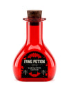 Rode glazen fles vampierdrank 10,8 cm